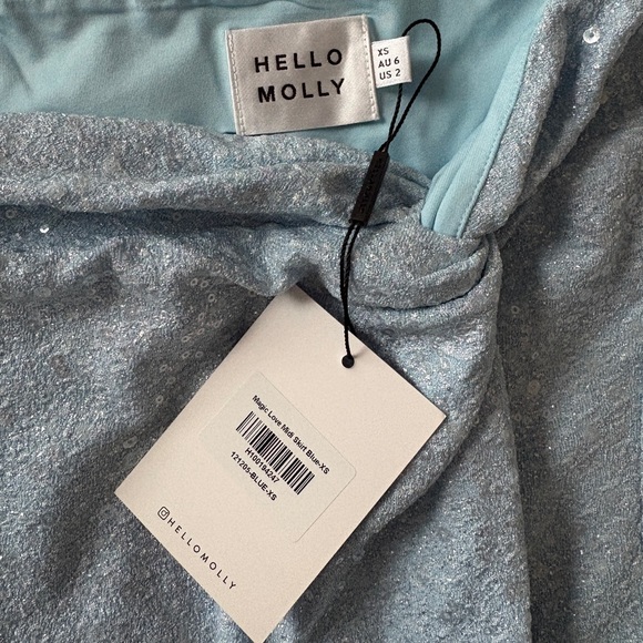 NWT HELLO MOLLY midi sequin skirt size XS - Picture 7 of 8